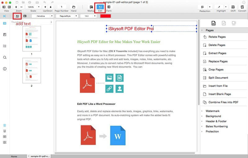Free pdf editor for mac